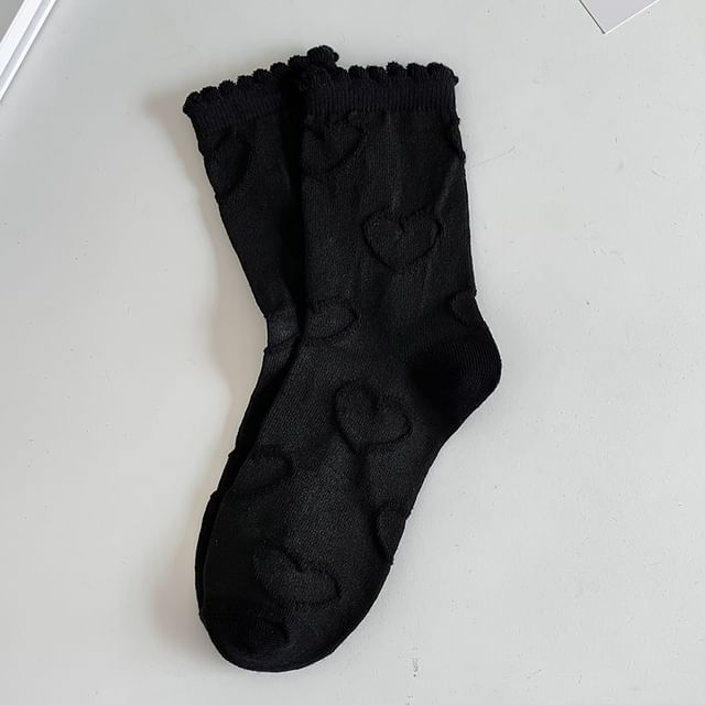 Printed Ruffled Socks