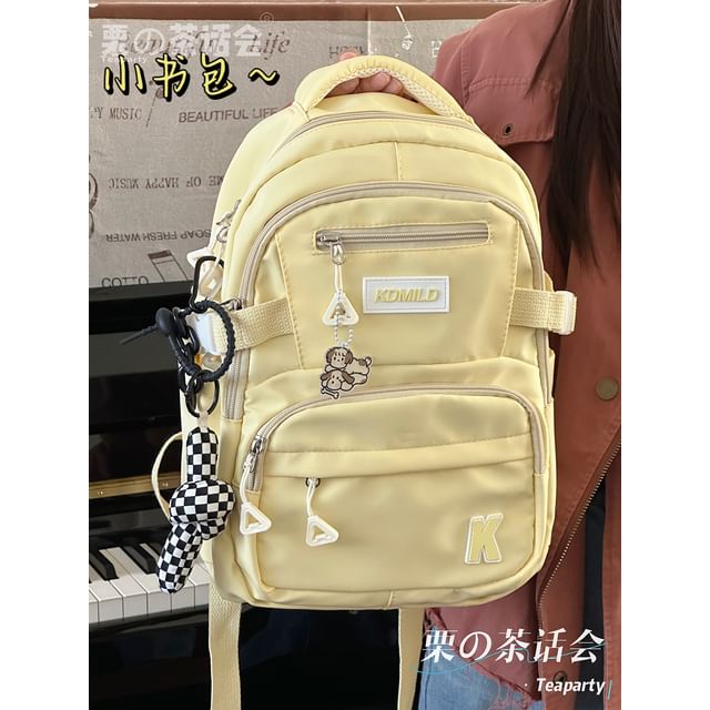 Lettering Buckle Backpack