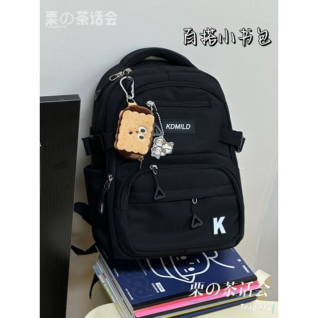 Lettering Buckle Backpack