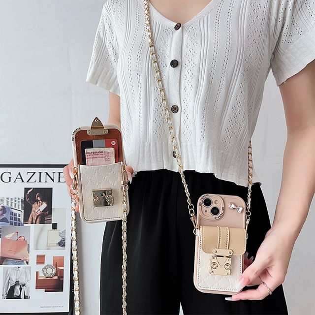 Card Buckled Phone Holder Case