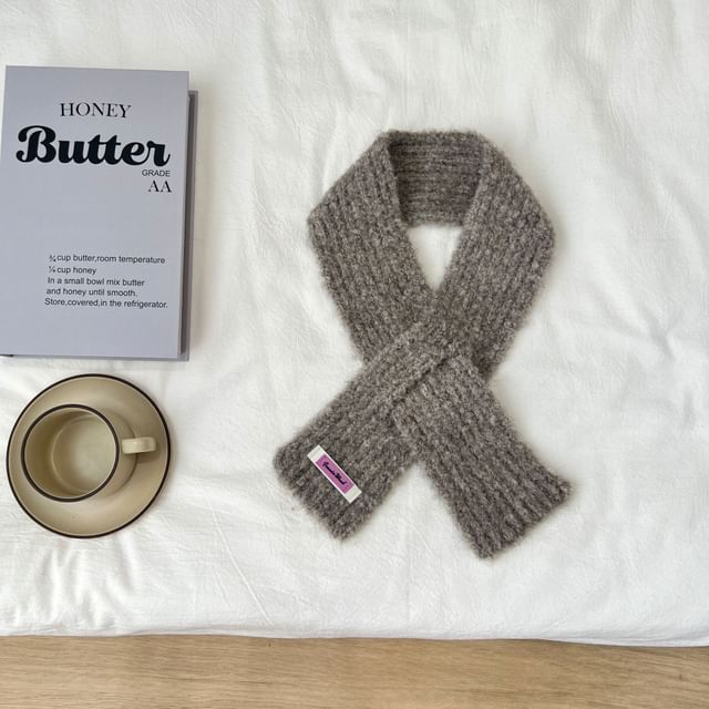 Scarf Light Knit Criss Cross