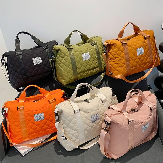 Quilted Carryall Applique Bag