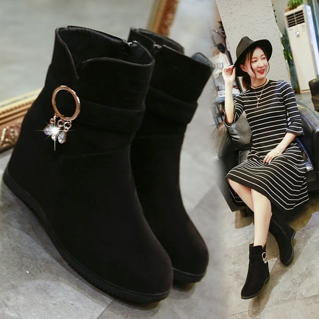 Boots Short Snow Hidden-Wedge