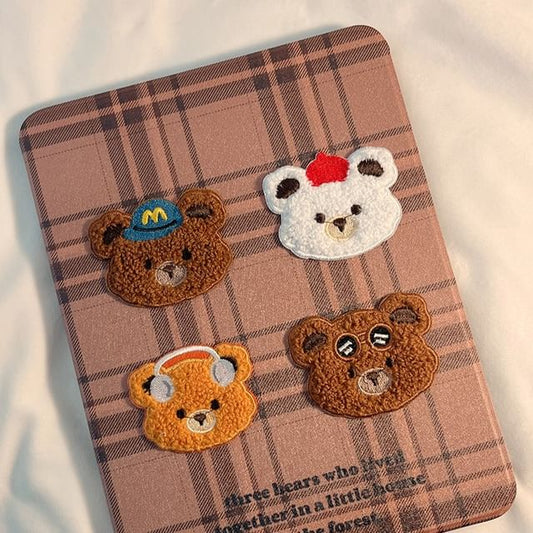 iPad Case Plaid Bear