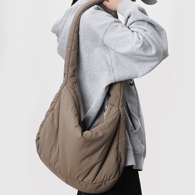 Plain Puffer Shoulder Bag