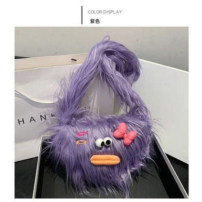 Cartoon Fluffy Crossbody Bag