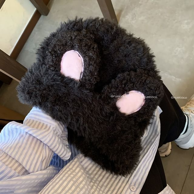 Ear Chenille Hat Rabbit