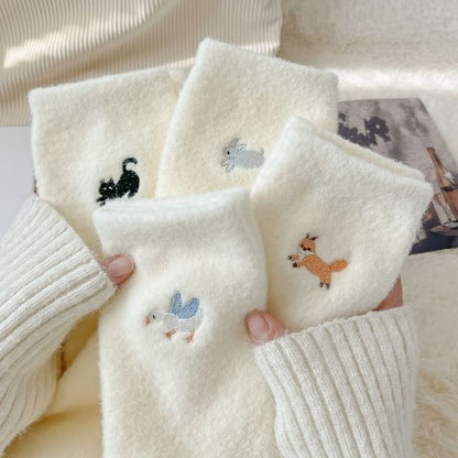 Cartoon Embroidered Socks