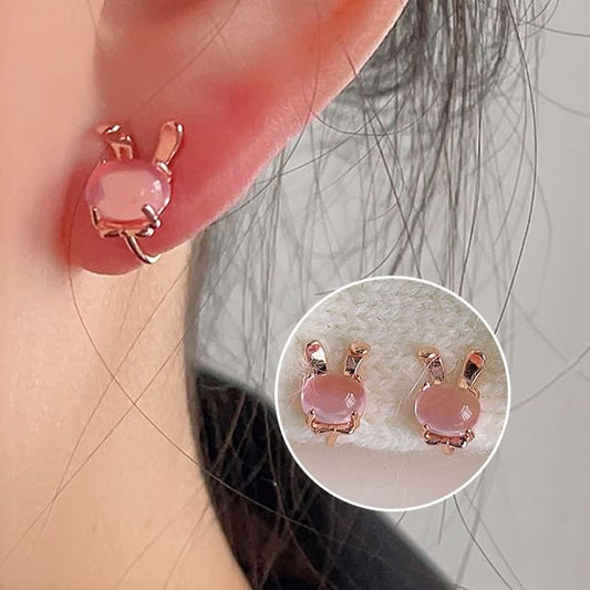 Ear Rabbit Alloy Cuff Gemstone Faux