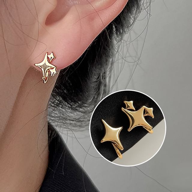 Ear Alloy Asymmetrical Star Cuff