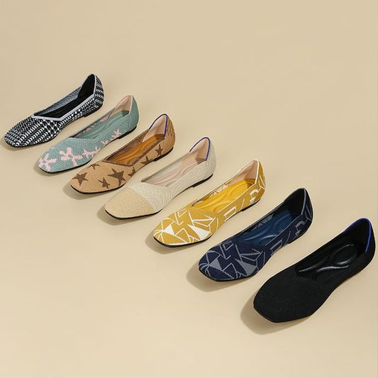 Square Flats Toe Woven
