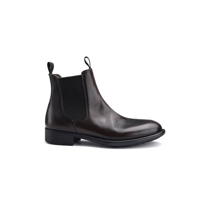 Faux Leather Short Chelsea Boots