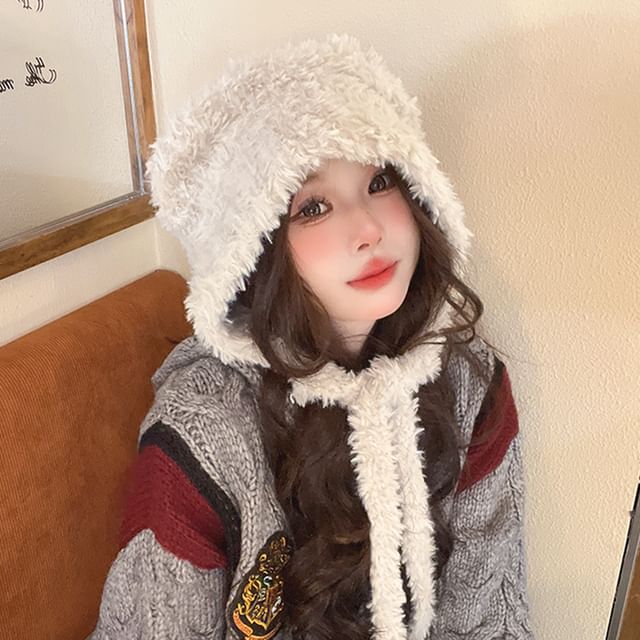 Ear Bear Fluffy Earflap Hat