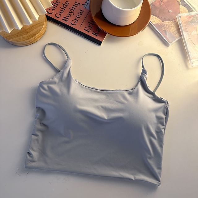 Plain Crop Bra Top