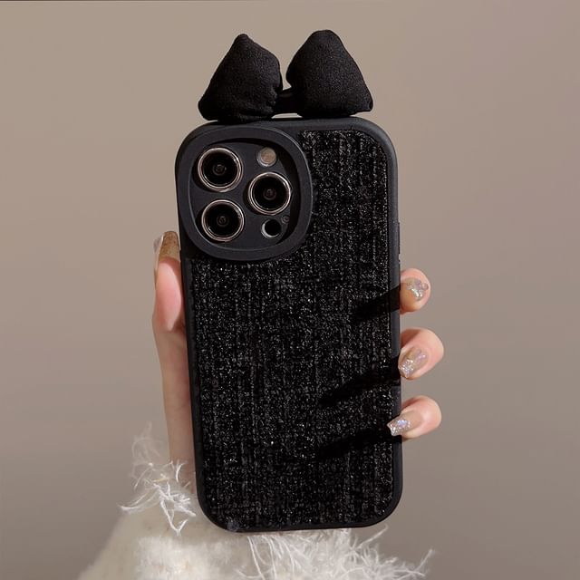 Bow Fabric Phone Case