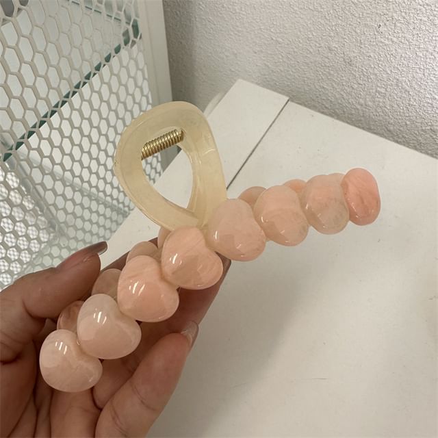 Heart Acetate Hair Clamp