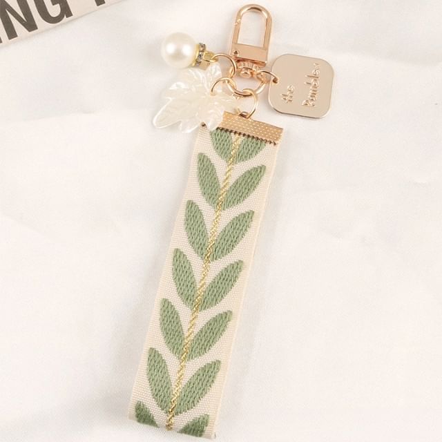 Leaf Print Keychain