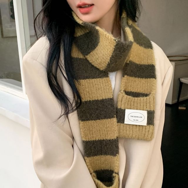 Scarf Light Knit Striped