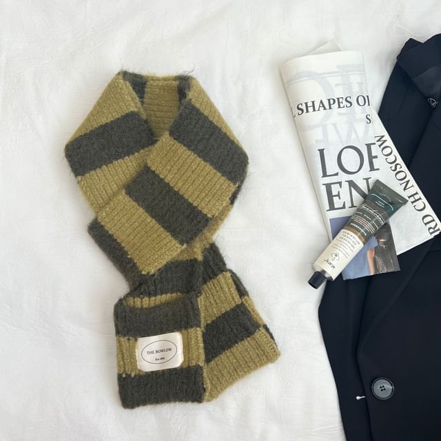 Scarf Light Knit Striped
