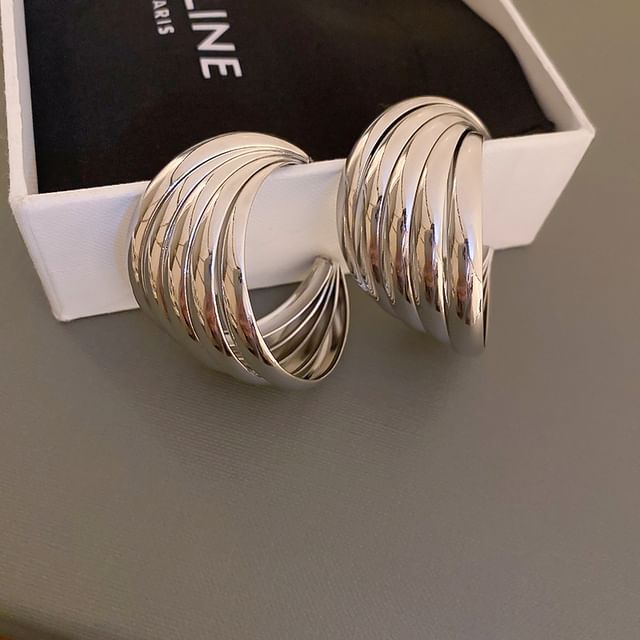 Tone Earring (Various Designs) Silver