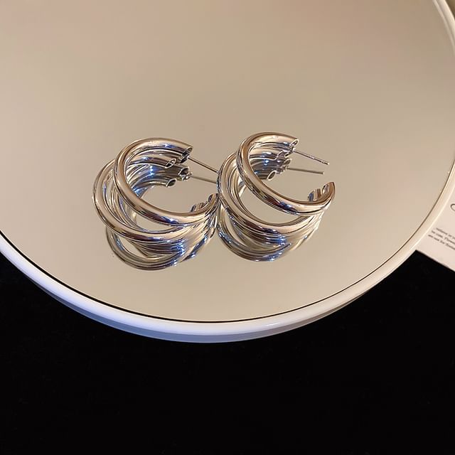 Tone Earring (Various Designs) Silver
