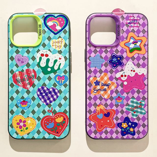 Case Argyle Star / Phone Heart