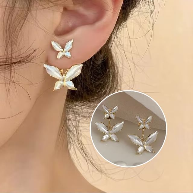 Jacket Ear Butterfly Alloy