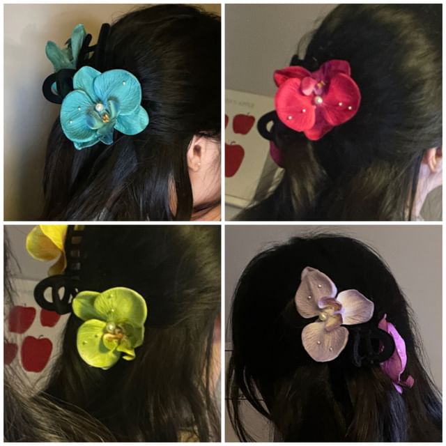 Fabric Hair Clamp Floral