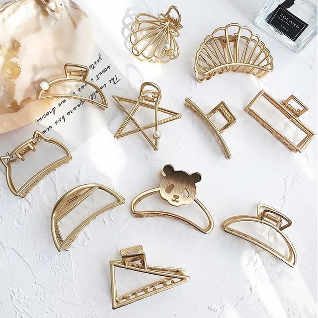 Cutout Alloy Hair Claw (Various Designs)