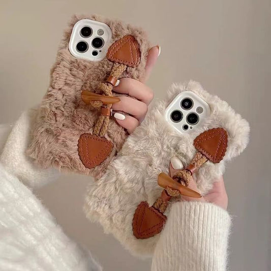 Phone Chenille Toggle Case Button