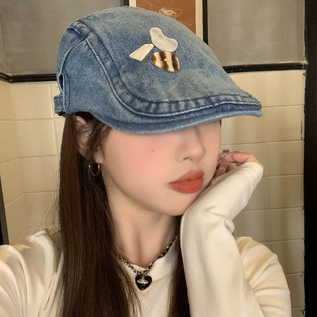 Cap Flat Denim
