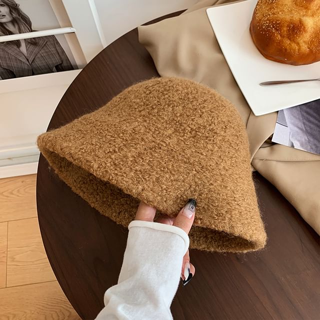 Plain Cloche Hat Wool