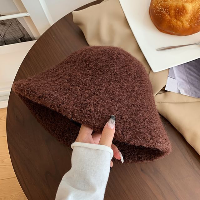 Plain Cloche Hat Wool