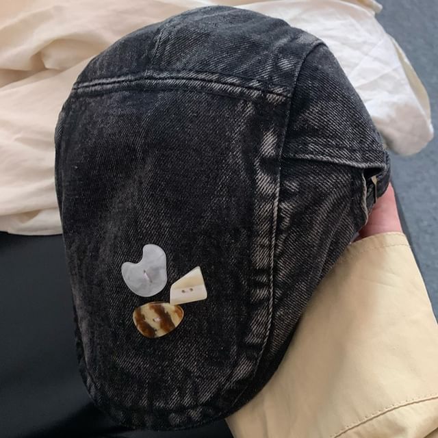 Cap Flat Denim