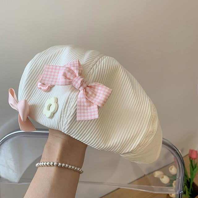 Bow Beret Floral