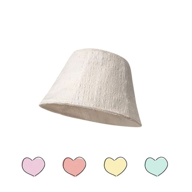 Hat Plain Textured Cloche
