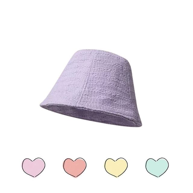 Hat Plain Textured Cloche