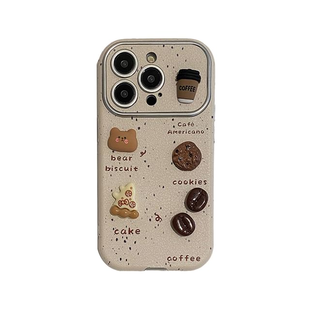 Case Phone Bear Coffee