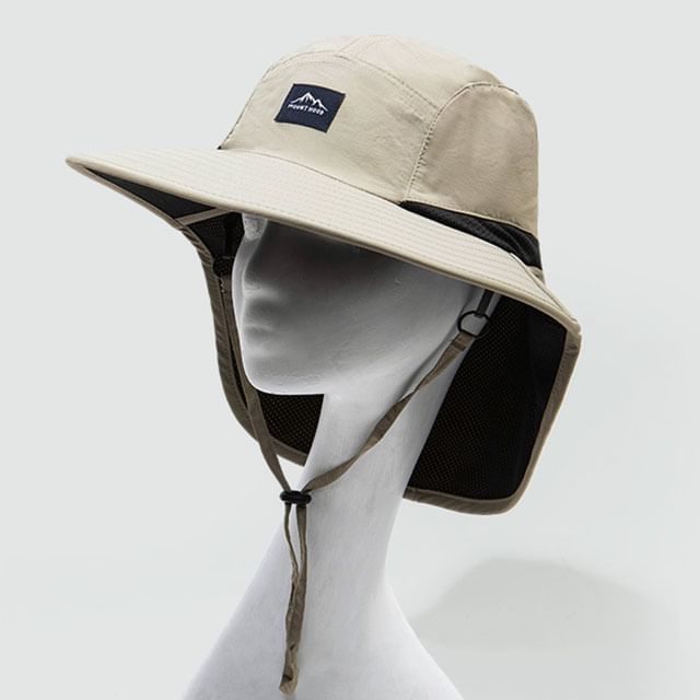 Boonie Protection Neck with Applique Sun Flap Hat
