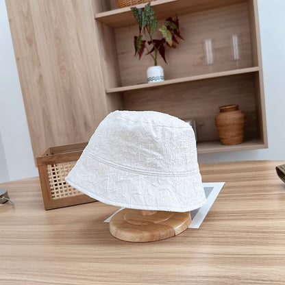 Plain Shirred Bucket Hat