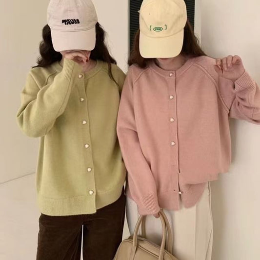 Button-Up Cardigan Plain