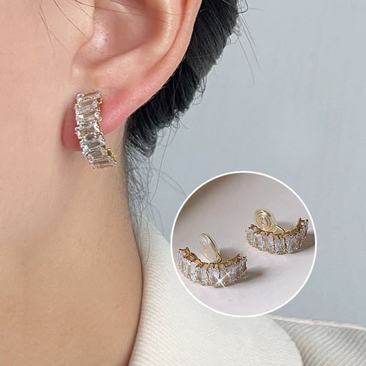 Rhinestone Alloy Ear Cuff