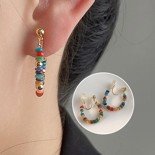 Cuff Hoop Bead Ear Alloy