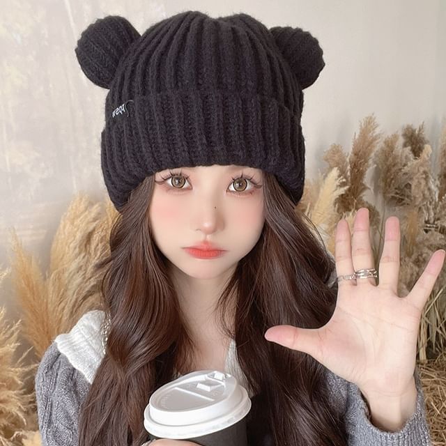 Beanie Ear Knit Bear