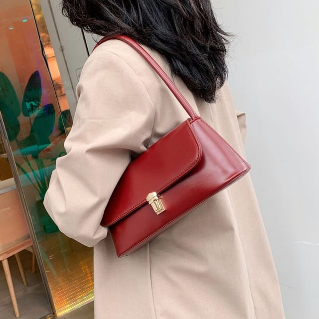 Bag Shoulder Flap Faux Leather