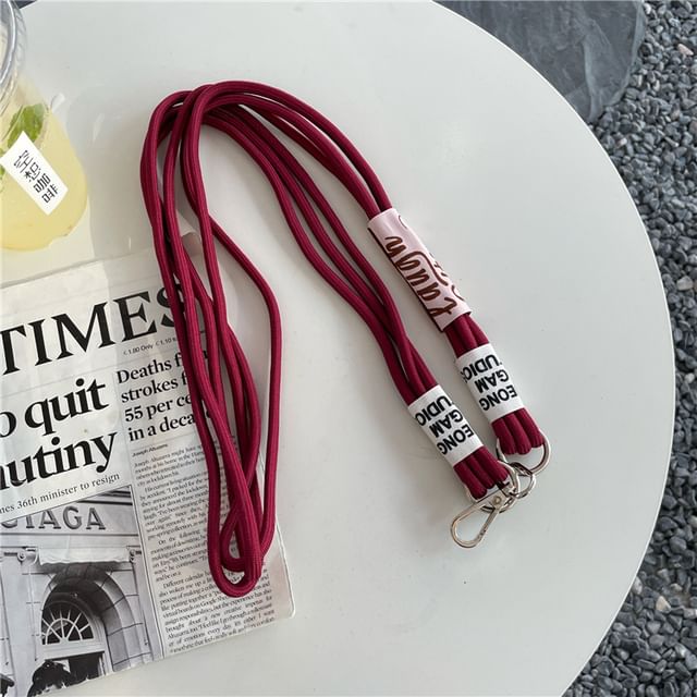 Lettering Phone Lanyard with Lanyard Pad