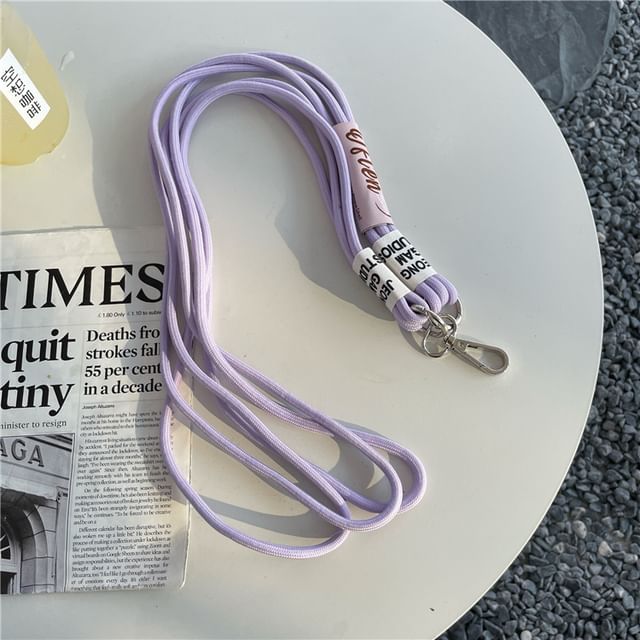 Lettering Phone Lanyard with Lanyard Pad