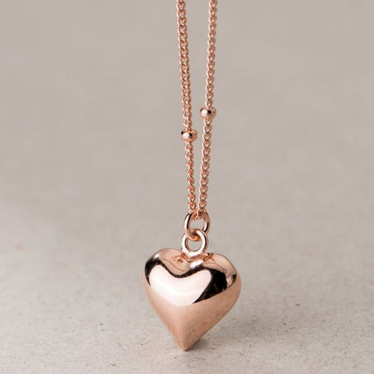 Heart Pendant Sterling Silver Necklace