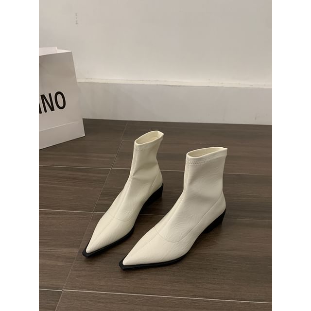 Chunky Short Boots Heel