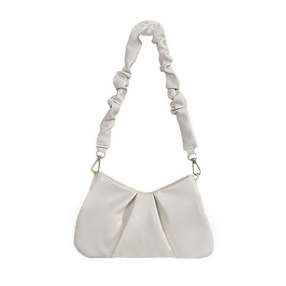 Faux Pearl Strap Shirred Shoulder Bag / Sash / Set